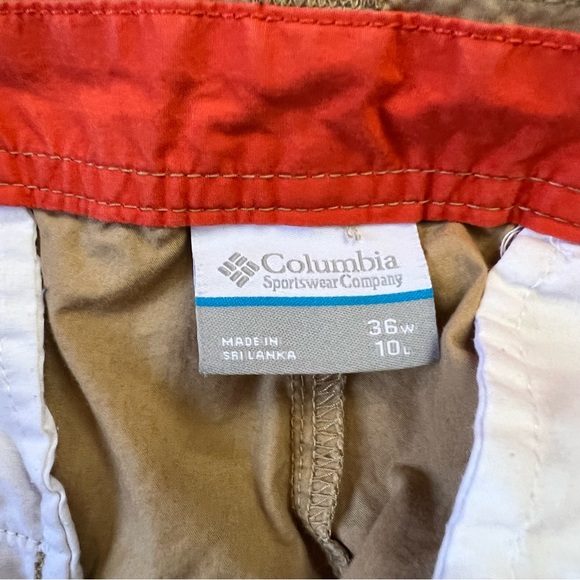 Columbia AM4471 Mens Washed Out Cotton Chino Short LIGHTWEIGHT Sz 36 x 10 Tan - Picture 4 of 10